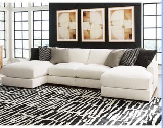 White section couch new