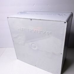 12" x 12" x 6" ABS Plastic Dustproof Waterproof Box IP65 Junction Boxes Project Junction Conduit Box for Electrical Outdoor Enclosure