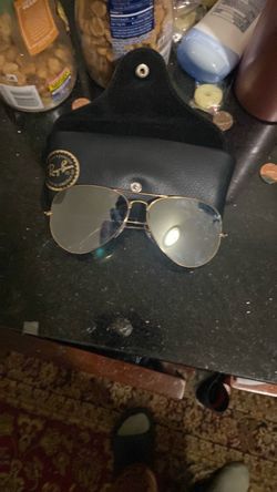 Gold Ray ban aviators 38mm