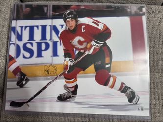 Theoren Fleury Signed Autograph 16x20 Photo-Beckett Coa- Calgary Flames Theo