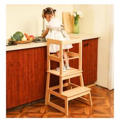 Wooden Toddler Tower 