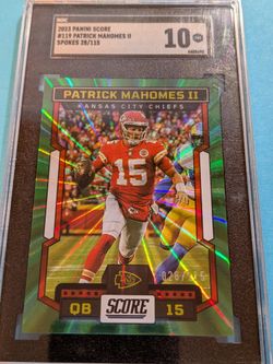 2023 🔥Patrick Mahomes II🔥 Panini Score Spokes