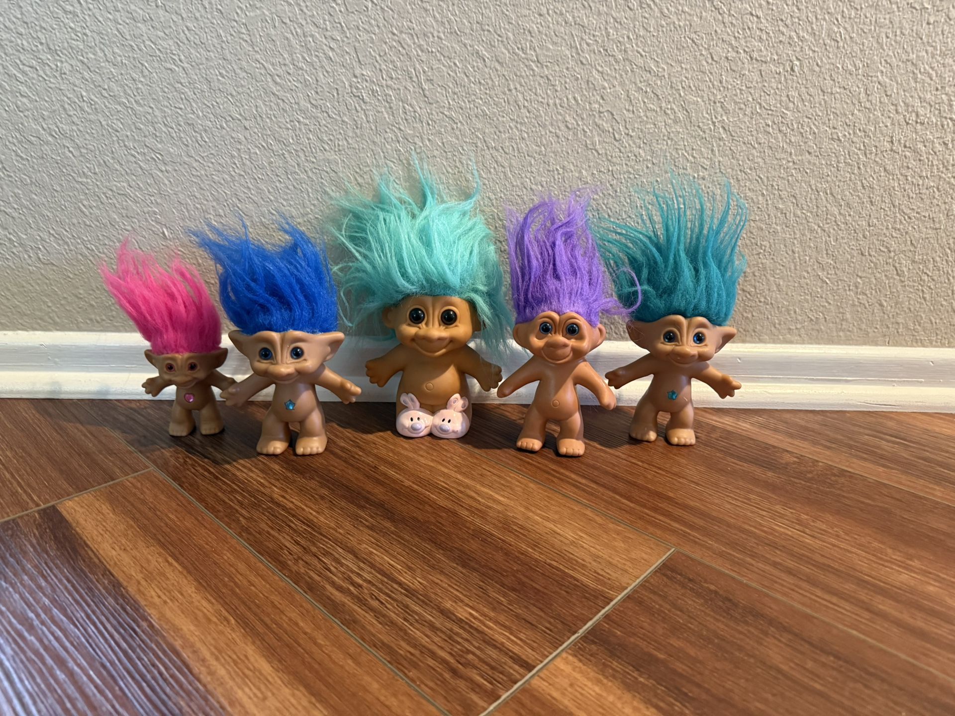 Troll Dolls Set Of 5 Vintage From 1992