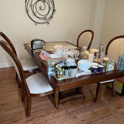 Table And Chairs Solid Wood Dining Table