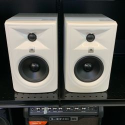 Pair Of JBL 3Series MkII Powered Studio Monitors 