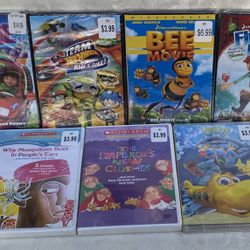 DVD Lot New sealed Kids Movies! 7 Total