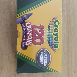 2008 Crayola 120 Crayons Box 