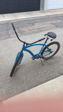 Blue Beach Cruiser Bicycle