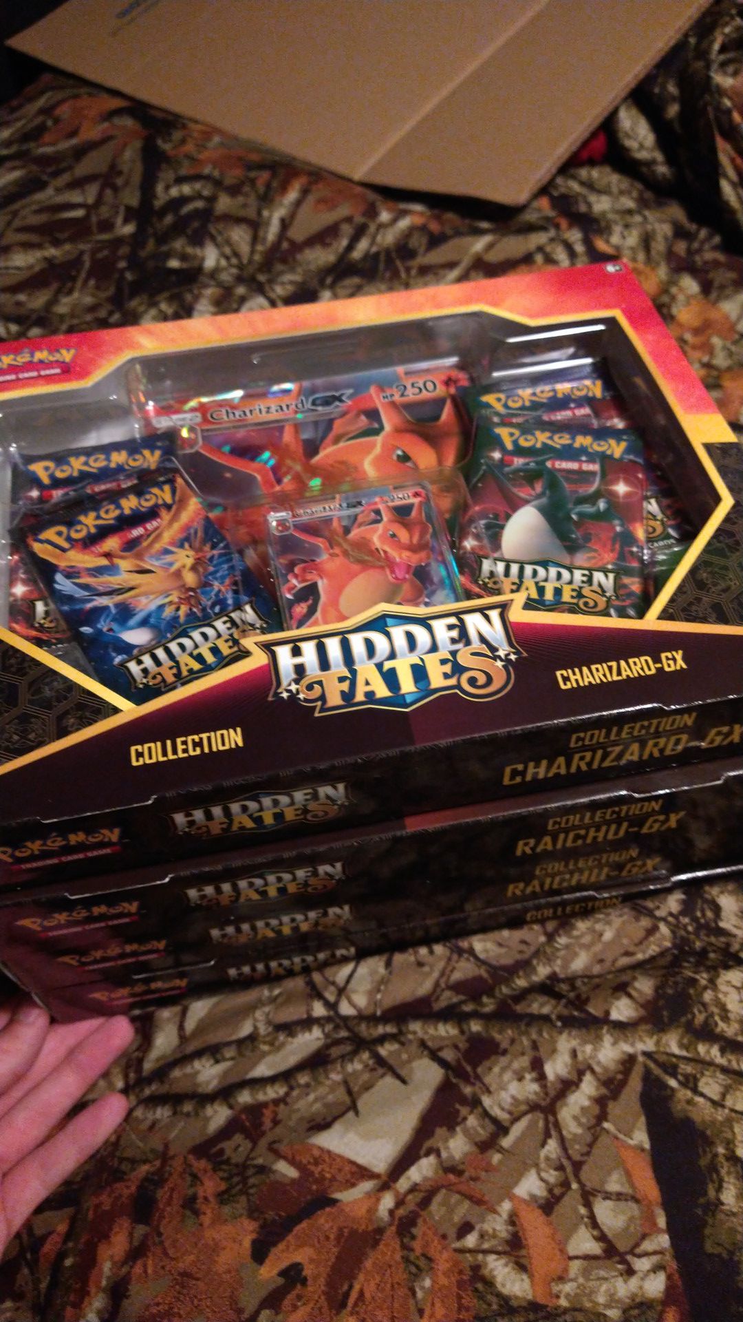 Pokemon hidden fates collection boxes