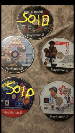 PS2 games (Discs only)