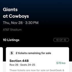 Many Cheap Options For NY Giants @ Dallas Cowboys Tickets & Parking