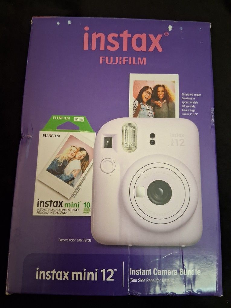 Instax12 Camera Purple With Film 