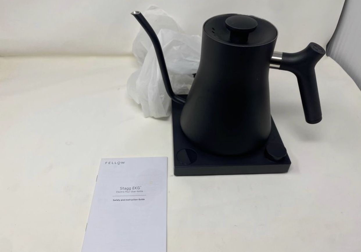 Fellow Stagg EKG, Electric Pour-over Kettle For Coffee And Tea, Matte Black, Variable Temperature Co
