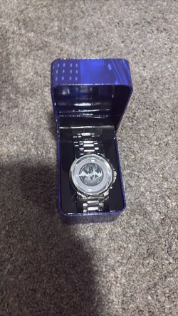 Batman Logo Silver Stainless Steel Watch