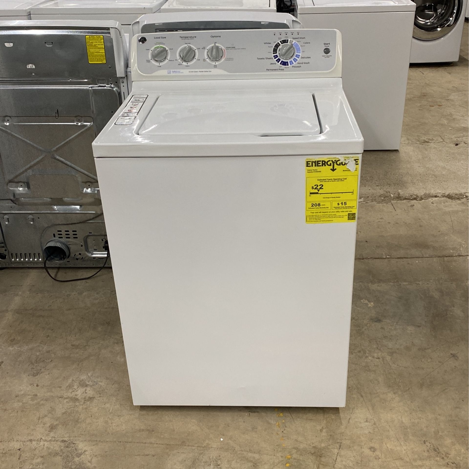 G.E Washer Machine White