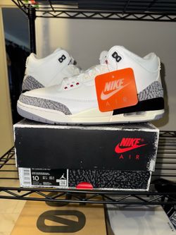 Air Jordan Retro 3 White Cement Reimagined Sz 10