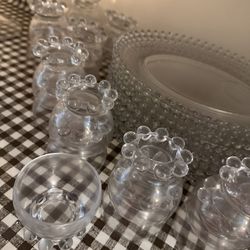 Imperial Candlewick Glass China Set 