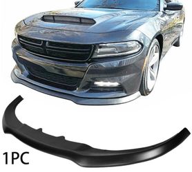 Front Bumper Lip Splitter Matte Black Fits Dodge Charger 15-18 RT 15-23 SXT