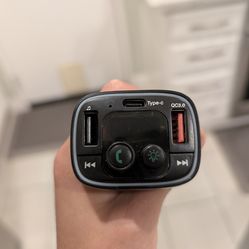 Car FM Transmitter Bluetooth Charger Type-C QC3.0