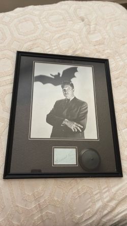 Signed Vincent Price portrait