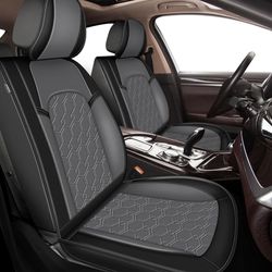 Seat Covers for Nissan Rogue 2010-2024 2025, 5 Seat Full Set Faux Leather Car Se