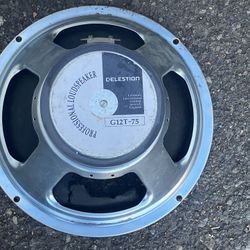Blown As-IS Made in England Celestion G12T-75 75W, 12" Guitar Speaker.