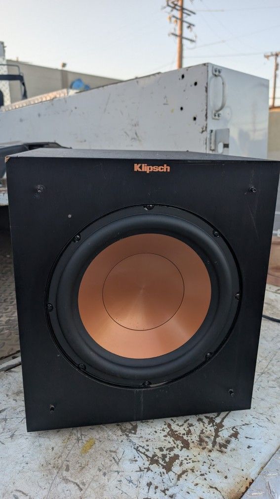 Klipsch Subwoofer R-10SW Sub Woofer Home Theater Surround Sound Bass Speaker