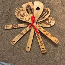 Nightmare before Christmas wood burned cookware set