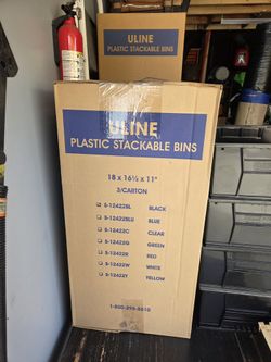Uline Stackable Containers