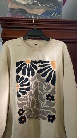 Women geometric floral print Loose fit