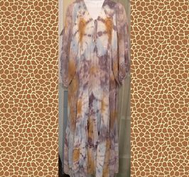 Bohemian Tie-Dye Maxi Dress