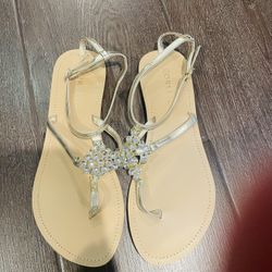 Corello New Gold Leather & Diamond Sandal 9-38