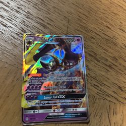 Pokemon Sun & moon Base Set Ultra Rare Holo Lunala Gx 66/149