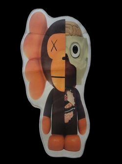 KAWS BAPE collab Throw Rug