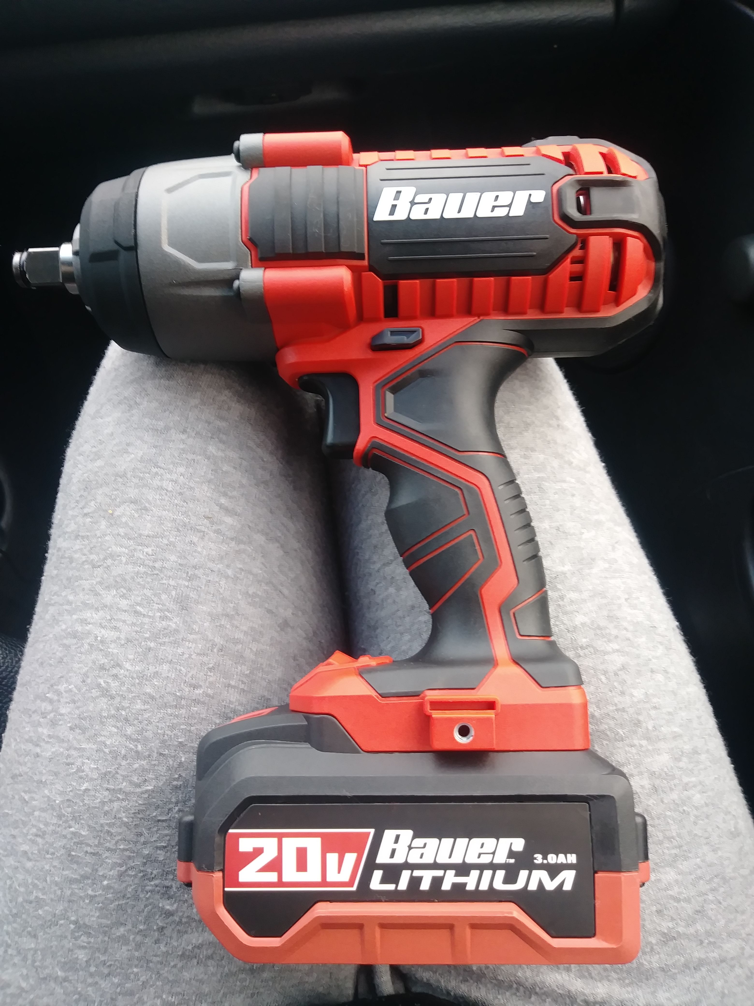 Brand new Bauer half inch impact wrench with 20volt lithium ion