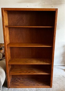 All Oak Wood Book Shelf