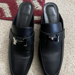 authentic hermes loafer heels