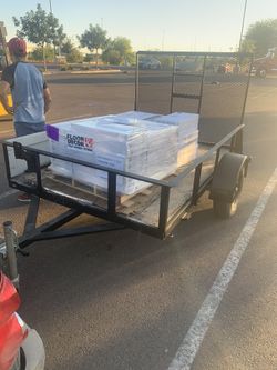 6x8 Trailer With Ramp 3500lb Axle