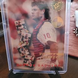 Darren Daulton Philadelphia Phillips '95 Topps Stadium Club Members Only Cause & Effect Parallel Baseball Card 