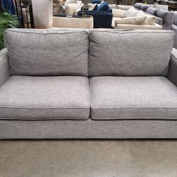 Modern Gray Fabric Sofa – 77” Wide