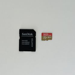 Sandisk Extreme Plus 256gb Microsd Card W/Sd Adapter