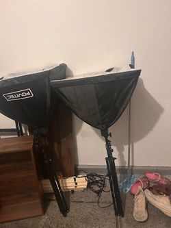 Two studio lights