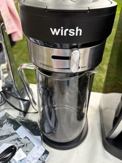 Wirsh Coffee Maker with Glass Carafe