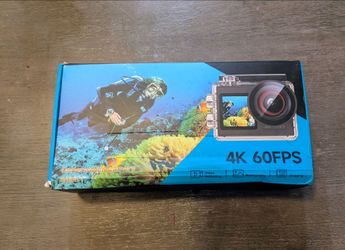 4K 60FPS 30MP Action Camera with Front LCD and Touch Rear Screens