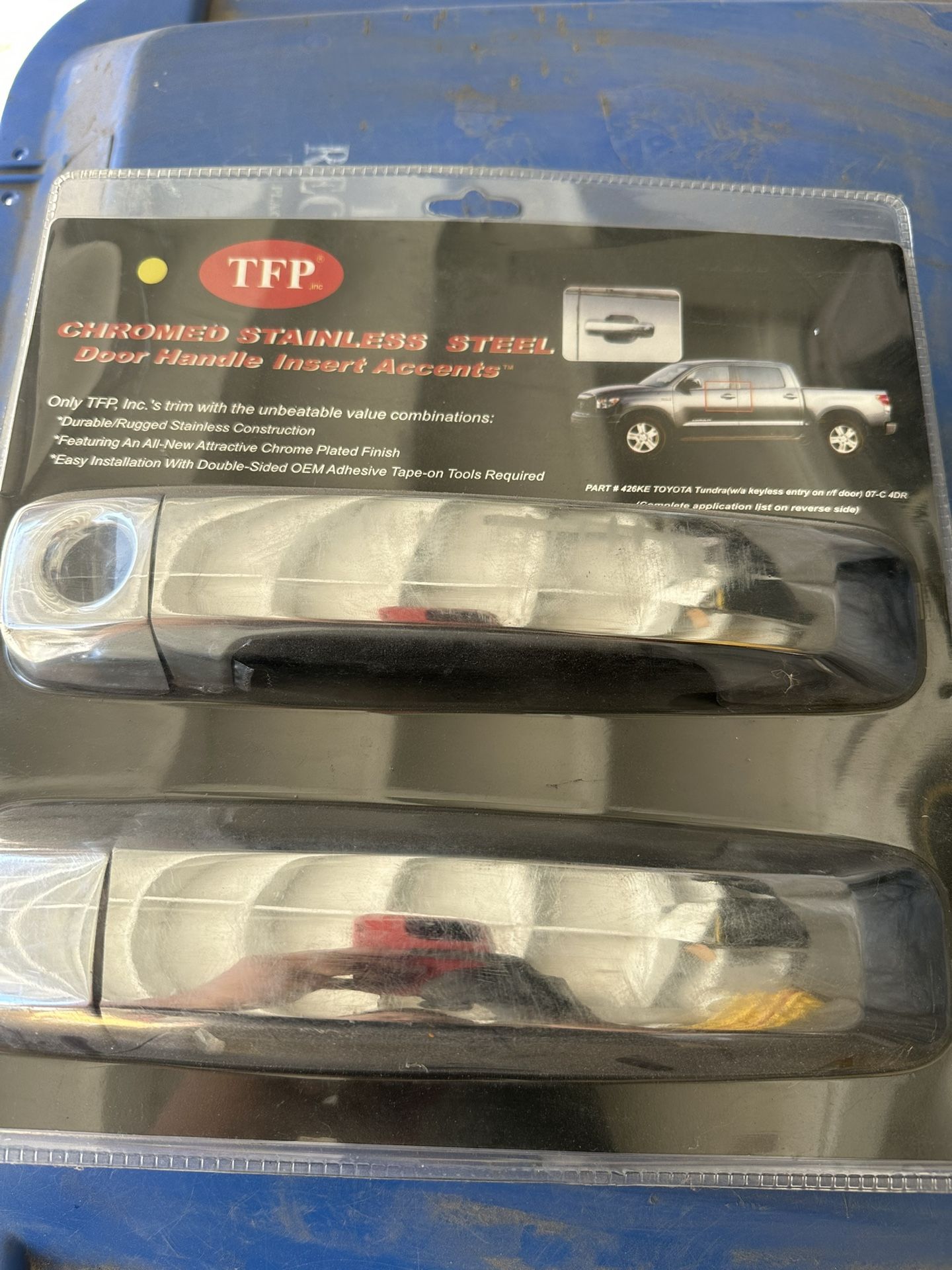 Chromed Handles Toyota Tundra 2007 4 Door Stainless Steel