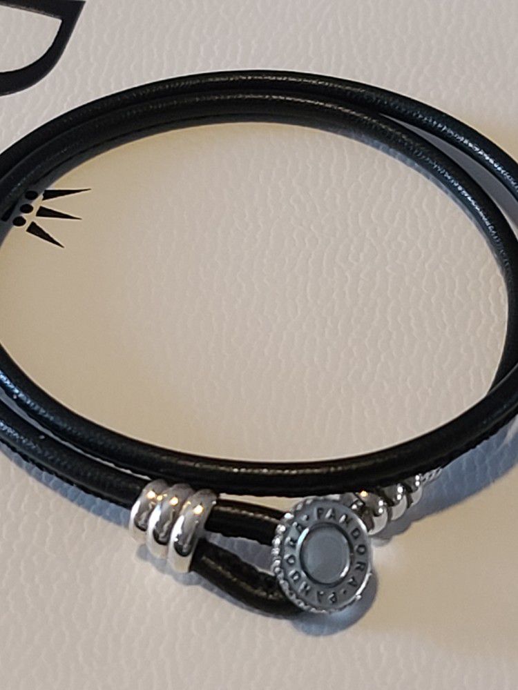 Pandora Leather Double Wrap Bracelet