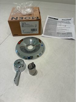 Moen T8370 Posi-Temp 1-Handle Shower Faucet Trim Kit, Chrome Lever Handle