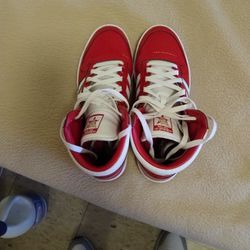 Adidas High top Red And White Size 10