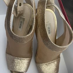 Guess Gold Heels 