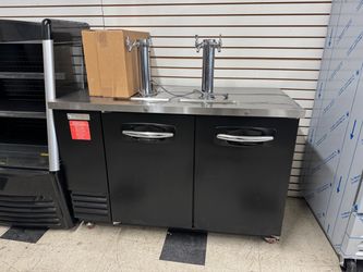 Commercial 60” kegerator with 4 line taps